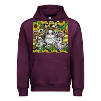 Mauve Wine easter Urban Hoodie - CowhideDigitalArt