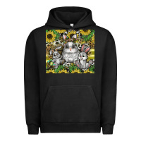 Pigment Black easter Urban Hoodie - CowhideDigitalArt