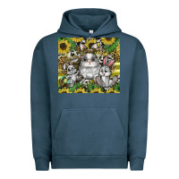 Pigment Midnight Navy easter Urban Hoodie - CowhideDigitalArt
