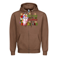Chestnut all i want for christmas is a unicorn Zipper Hoodie - CowGirlArtShop