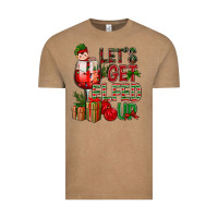 Vintage Coffee Let's Get Elfed Up Christmas Vintage Tee - BundleAndBundleShop