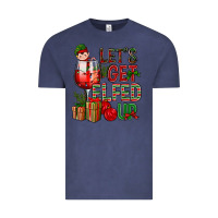 Vintage Denim Let's Get Elfed Up Christmas Vintage Tee - BundleAndBundleShop
