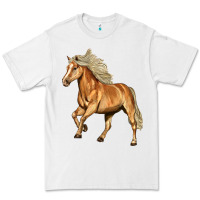 White Haflinger Horse Premium Tee - LillyAllenDesigns