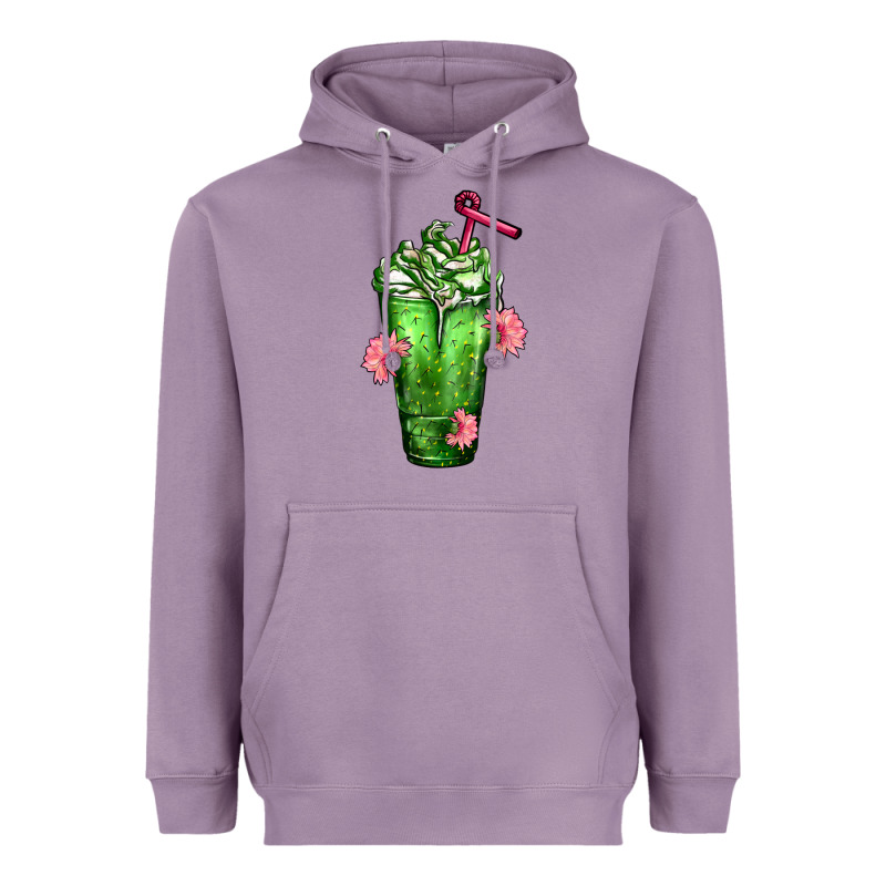 Western Cactus Cold Frappe Heavyweight Hoodie by FaDigitalArtStudio | Teevron