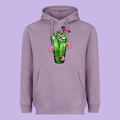 Western Cactus Cold Frappe Heavyweight Hoodie Designed By Fadigitalartstudio