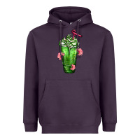 Plum Western Cactus Cold Frappe Heavyweight Hoodie - FaDigitalArtStudio