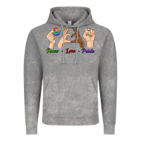 Cloud Rock Peace Love Pride Vintage Hoodie - BundleAndBundleShop