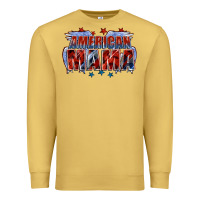 Antique Gold American Mama Mother's Day Premium Sweatshirt - FaDigitalArtStudio