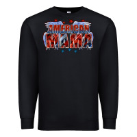 Black American Mama Mother's Day Premium Sweatshirt - FaDigitalArtStudio