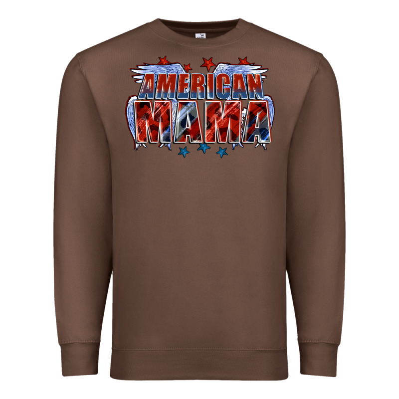 American Mama Mother's Day Premium Sweatshirt by FaDigitalArtStudio | Teevron