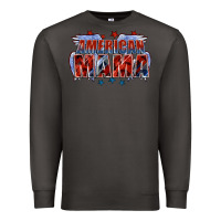Smoke American Mama Mother's Day Premium Sweatshirt - FaDigitalArtStudio