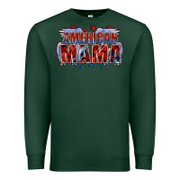 Sports Green American Mama Mother's Day Premium Sweatshirt - FaDigitalArtStudio