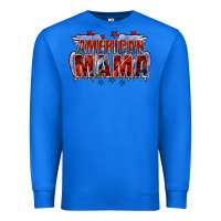 True Royal American Mama Mother's Day Premium Sweatshirt - FaDigitalArtStudio