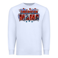 White American Mama Mother's Day Premium Sweatshirt - FaDigitalArtStudio