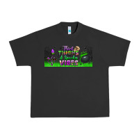 Pigment Black thick thighs and spooky vibes libbey glass Urban Heavy Tee - BundleAndBundleShop