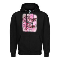 Black stronger than the storm Zipper Hoodie - CowGirlArtShop