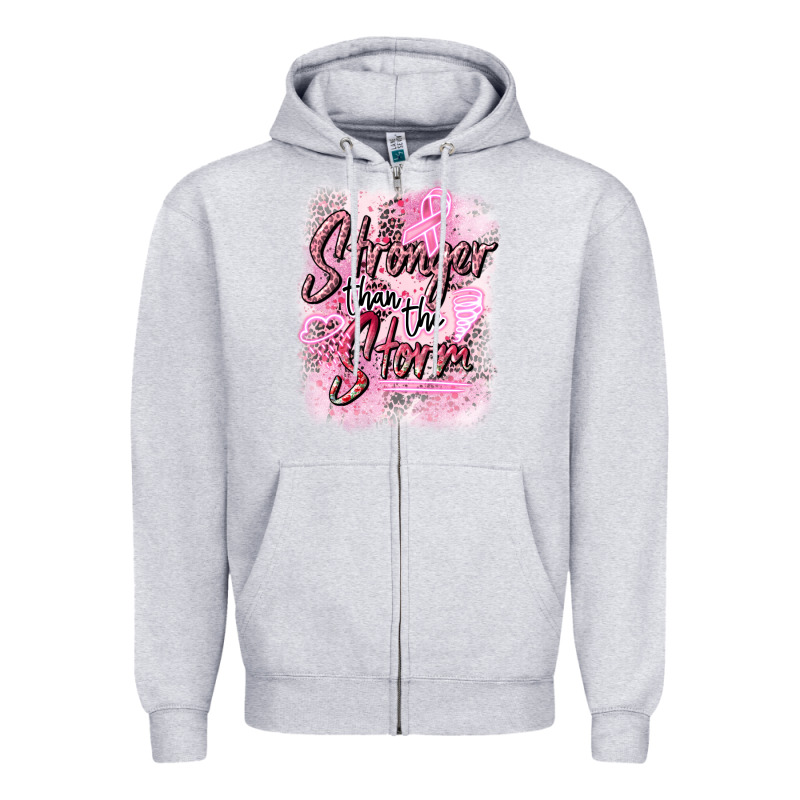 Stronger Than The Storm Zipper Hoodie by CowGirlArtShop | Teevron