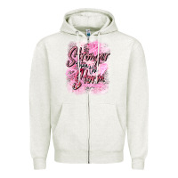 Oatmeal Heather stronger than the storm Zipper Hoodie - CowGirlArtShop