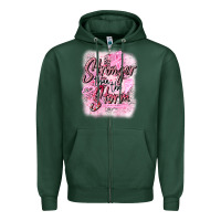 Sports Green stronger than the storm Zipper Hoodie - CowGirlArtShop