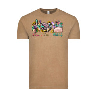 Vintage Coffee Peace Love Make Up Vintage Tee - BundleAndBundleShop