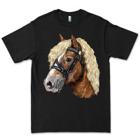Black Haflinger Avelignese Horse Premium Tee - LillyAllenDesigns