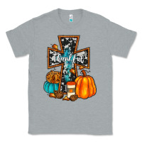 Heather Grey thankful cross Classic Tee - JahusDesignShop