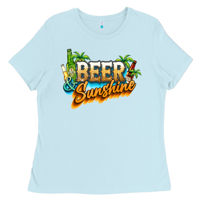Beer And Sunshine Ladies Tee by NancyCooperArtShop | Teevron