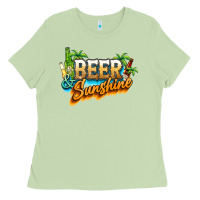 Matcha Beer and sunshine Ladies Tee - NancyCooperArtShop