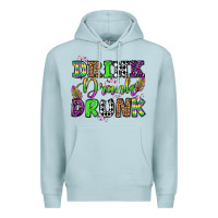 Blue Mist drink drank drunk mardi gras olivia Premium Hoodie - OliviaCreatesArt