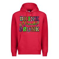 Cardinal drink drank drunk mardi gras olivia Premium Hoodie - OliviaCreatesArt