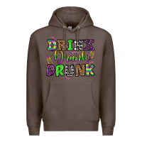 Coffee drink drank drunk mardi gras olivia Premium Hoodie - OliviaCreatesArt