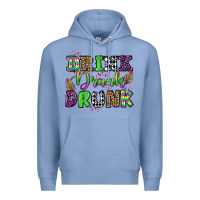 Colony Blue drink drank drunk mardi gras olivia Premium Hoodie - OliviaCreatesArt