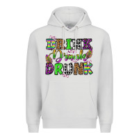 Dove Grey drink drank drunk mardi gras olivia Premium Hoodie - OliviaCreatesArt