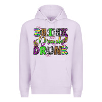Lilac drink drank drunk mardi gras olivia Premium Hoodie - OliviaCreatesArt