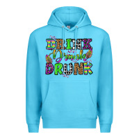 Ocean Blue drink drank drunk mardi gras olivia Premium Hoodie - OliviaCreatesArt