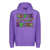 Purple drink drank drunk mardi gras olivia Premium Hoodie - OliviaCreatesArt