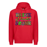 Red drink drank drunk mardi gras olivia Premium Hoodie - OliviaCreatesArt