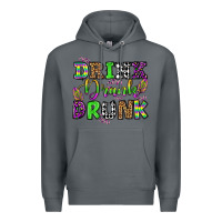 Rock drink drank drunk mardi gras olivia Premium Hoodie - OliviaCreatesArt