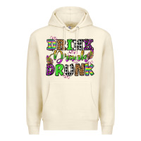 Sandshell drink drank drunk mardi gras olivia Premium Hoodie - OliviaCreatesArt