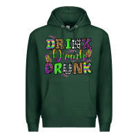 Sports Green drink drank drunk mardi gras olivia Premium Hoodie - OliviaCreatesArt