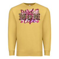 Antique Gold Tired mom life Premium Sweatshirt - FaDigitalArtStudio