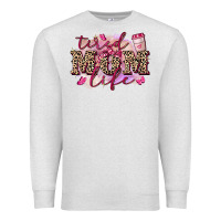 Oatmeal Heather Tired mom life Premium Sweatshirt - FaDigitalArtStudio
