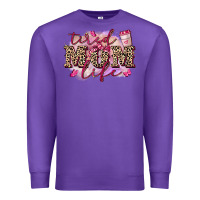 Purple Tired mom life Premium Sweatshirt - FaDigitalArtStudio