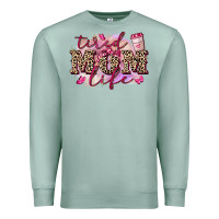 Seafoam Tired mom life Premium Sweatshirt - FaDigitalArtStudio