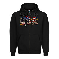 Black god bless the usa Zipper Hoodie - CowGirlArtShop
