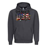 Smoke god bless the usa Zipper Hoodie - CowGirlArtShop