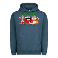 Pigment Midnight Navy amiju sweating cause im bored Urban Hoodie - CowhideDigitalArt