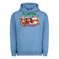 Pigment Pebble Blue amiju sweating cause im bored Urban Hoodie - CowhideDigitalArt