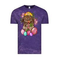 Cloud Purple Rabbit And Carrot Easter Vintage Tee - BundleAndBundleShop