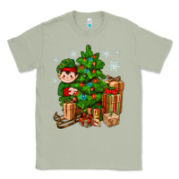 Matcha Christmas Elf With Gift Classic Tee - BundleAndBundleShop